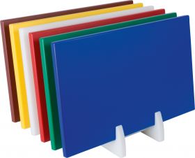 Polyethyleen Snijplank Met Anti Slip Voetjes Geel (Rauw Gevogelte) Saro 387-1025