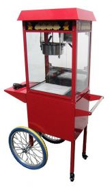 Popcornmachine Incl. Wielen - 56x41,7x156 cm Combisteel 7455.0815