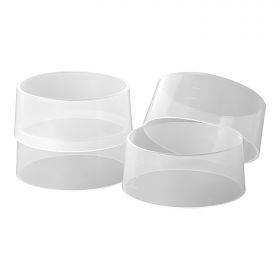 Rijstrand/vorm Ø10 cm (4) PP (transparant) EMGA EMG 59032