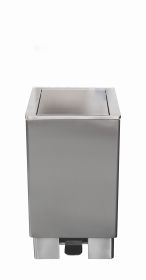 Rvs Afvalbak Met Hydraulische Klep Modellen Mars 120 Ltr Saro 700-4810