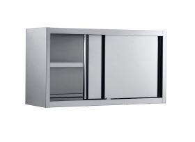 RVS Kast Wandkast Schuifdeuren - 140x40x66 cm EU lijn Combisteel 7452.0058