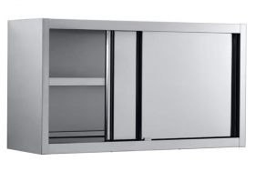 RVS Kast Wandkast Schuifdeuren - 160x40x66 cm EU lijn Combisteel 7452.3230