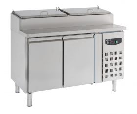 Saladette / Saladebar 2 Deuren 6X1/3GN Pan - 136x70x108,5 cm Standard Line Combisteel 7450.0102