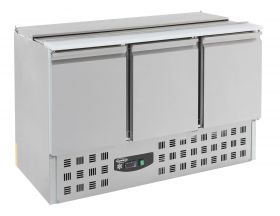 Saladette / Saladebar Gekoelde 3 Deurs - 137x70x87 cm Compact Line Combisteel 7950.0094