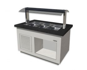 Saladette / Saladebar Model Premium Line- Sb-K 130 Wit Saro 366-2000