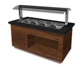 Saladette / Saladebar Model Premium Line- Sb-K 170 Okkernoot Saro 366-2205
