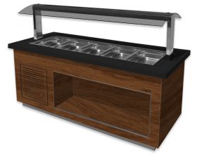 Saladette / Saladebar Model Premium Line- Sb-K 200 Okkernoot Saro 366-2210
