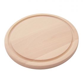Snijplank Ø25 cm beukenhout EMGA EMG 32050