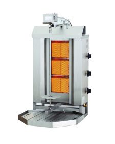 Sous-Vide Koker Gyros Grill Gas Motor Boven 3 Hittezones - 51,5x55x96 cm Combisteel 7049.0005