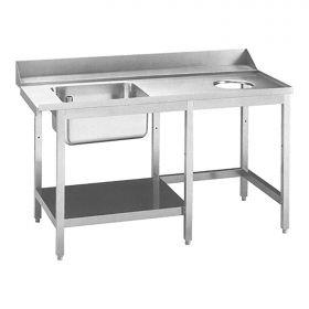 Spoeltafel 150 cm RVS Multinox EMG 317251