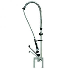 Spoeltafel Spoeldouche Elleboogbediening 2-Gats Combisteel 7212.0035