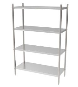 Stelling / Wandplank Rek 4 Levels Demontabel - 150x50x180 cm Combisteel 7490.0250