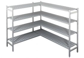 Stelling / Wandplank Rek Rekwerk voor 7489.2205 - 243x45x170 cm Combisteel 7013.3410