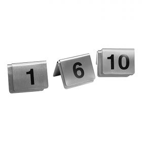 Tafelnummer set (01~10) -10 RVS EMGA EMG 705050