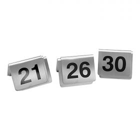 Tafelnummer set (21~30) -10 RVS EMGA EMG 705052