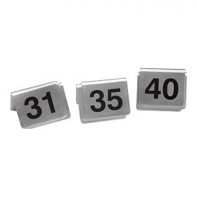 Tafelnummer set (31~40) -10 RVS EMGA EMG 705053