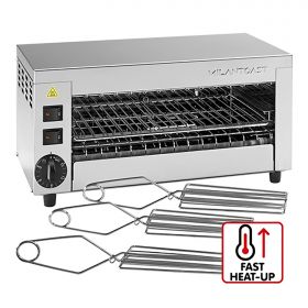 Tosti salamander 1-etage RVS MilanToast EMG 420100