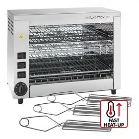 Tosti salamander 2-etages RVS MilanToast EMG 420200