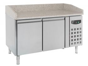 Voorbereidingstafel / Pizzatafel Pizzawerkbank 2 Deurs - 151x80x100 cm Standard Line Combisteel 7950.0040