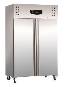 Vrieskast RVS+Alu 1200 Ltr Statisch - 134x81x201 cm - Standard Line Combisteel 7450.0415