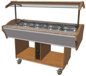 Warm Buffet GN 4/1 - 155x90x85 cm Combisteel 7077.0025