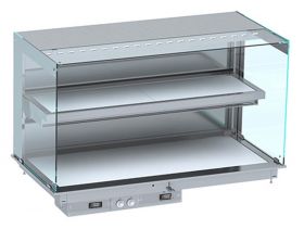 Warmhoudvitrine Drop-In Wandmodel Warmvitrine Keramisch Recht - Wit 3/1 111,5x72x92,4 cm Combisteel 7495.0375