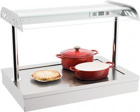 Warmhoudvitrine Drop-In Warmhoudplaat 2/1 - 90x60x65 cm Combisteel 7178.2095