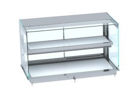 Warmhoudvitrine Drop-In Warmvitrine Keramisch Recht - Wit 3/1 111,5x72x92,4 cm Combisteel 7495.0345