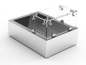 Werkbank Glasopstand 1/1 GN t.b.v. 7013.2700 **geen palletvracht mogelijk** - 37x22x16 cm Combisteel 7013.2760