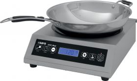 Wok Inductie-Kookplaat Inductie Kookplaat Met. Model Louisa Saro 360-3000