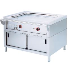 Elektrische Teppanyaki grillplaat Diamond TPE2-12 - Staand model 2 Zones - 120 x 77 x 85