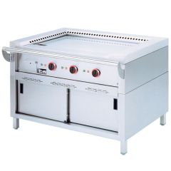 Elektrische Teppanyaki grillplaat Diamond TPE3-15 - Staand model 3 Zones - 144 x 77 x 85