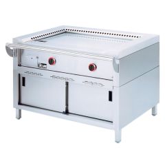 Gas Teppanyaki grillplaat Diamond TPG2-12 - Staand model 2 Zones - 120 x 77 x 85