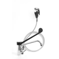 1-Gats Mengkraan Met Draaibare Hendel, Slang En Voorspoeldouchepistool Model Venus Saro 457-1102