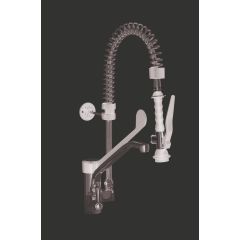 1-Gats Voorspoeldouche + Hendelkraan Zwart Model Emmi Saro 457-1070