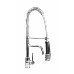 1-Gats Voorspoeldouche Zwart Met Kraan Valentina Saro 457-1080
