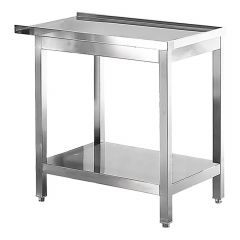 Aan/afvoer tafel 80 cm RVS Modular EMG 316572
