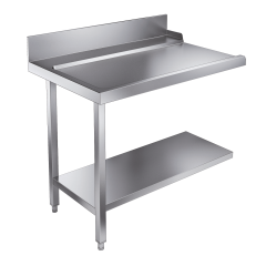 Aanvoertafel / Afvoertafel Bodemschap 1100 Links t.b.v. 7082.0070-0075 - 110x80x90 cm Combisteel 7106.1035