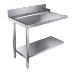 Aanvoertafel / Afvoertafel Bodemschap 1100 Links t.b.v. 7280.0045-0046 - 110x75x90 cm Combisteel 7106.0035