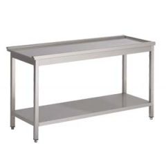 Aanvoertafel / Afvoertafel Bodemschap 1200 Links t.b.v. 7280.0050-0055-0060-0065 - 120x75x90 cm Combisteel 7003.0430