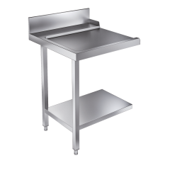 Aanvoertafel / Afvoertafel Bodemschap 700 Links t.b.v. 7082.0070-0075 - 70x80x90 cm Combisteel 7106.1025