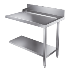 Aanvoertafel / Afvoertafel Bodemschap Rechts t.b.v. 7082.0070-0075 - 110x80x90 cm Combisteel 7106.1040