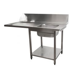 Aanvoertafel / Afvoertafel Voor Vaatwasser Rechts, 1 Bak, 1600 Mm Saro 700-3005R