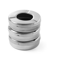 Asbak met deksel (3 stuks) RVS Hendi HEN 440490