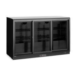 Backbar koelkast met 3 schuifdeuren Alum./Chroom/Glas/Staal Arktic HEN 236901