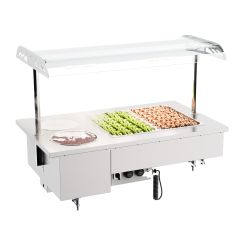 Bain Marie Drop-In Bain-Marie Met Bowls 2/1 - 120x70x105 cm Combisteel 7178.2070