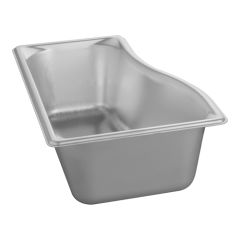 Bak gastronorm GN1/3 100 mm RVS zijkant model Pujadas EMG 721237