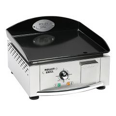 Bakplaat glad elektr. RVS Roller Grill EMG 304140