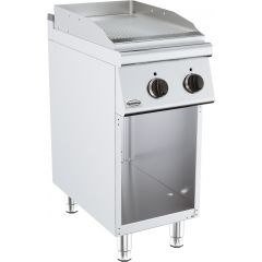 Bakplaat / Grillplaat Base 700 Elektrisch Geribd Enkel - 40x70x90 cm Combisteel 7178.0465