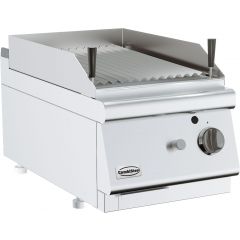 Bakplaat / Grillplaat Base 700 Lavasteengrill Gas Enkel Tafelmodel - 40x70x30 cm Combisteel 7178.0275
